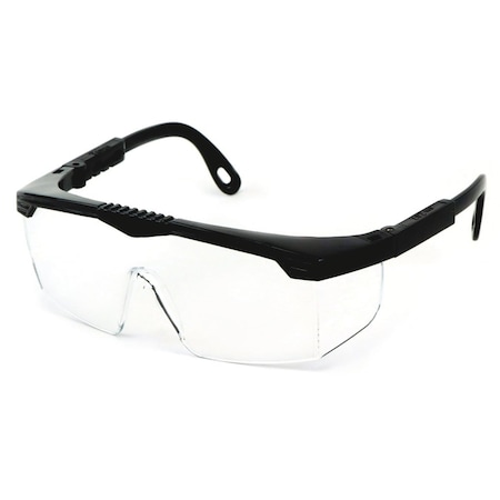 Sellstrom Sebring, Safety Glasses, Anti-Scratch, Clear Lens, Blue Frame, Half-Frame S73802
